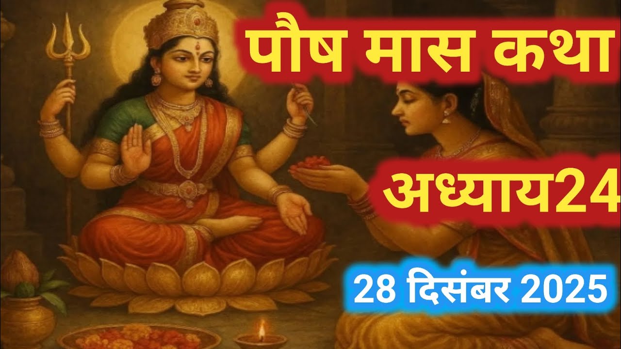 Paush mas Katha Day -24।। पौष मास कथा अध्याय 24।। पौष मास की कथा।। Paush mas ki katha।।।