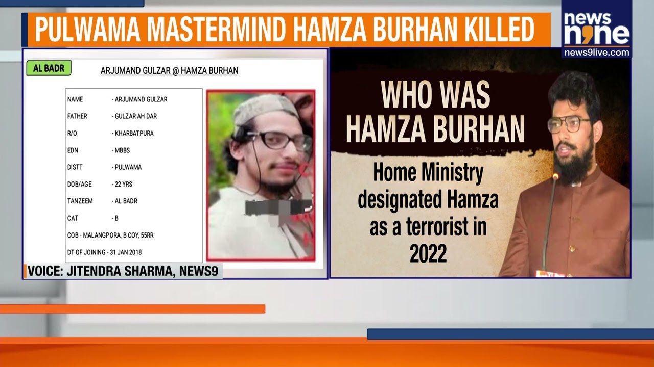 Pulwama Attack Conspirator Hamza Burhan Shot Dead in PoK