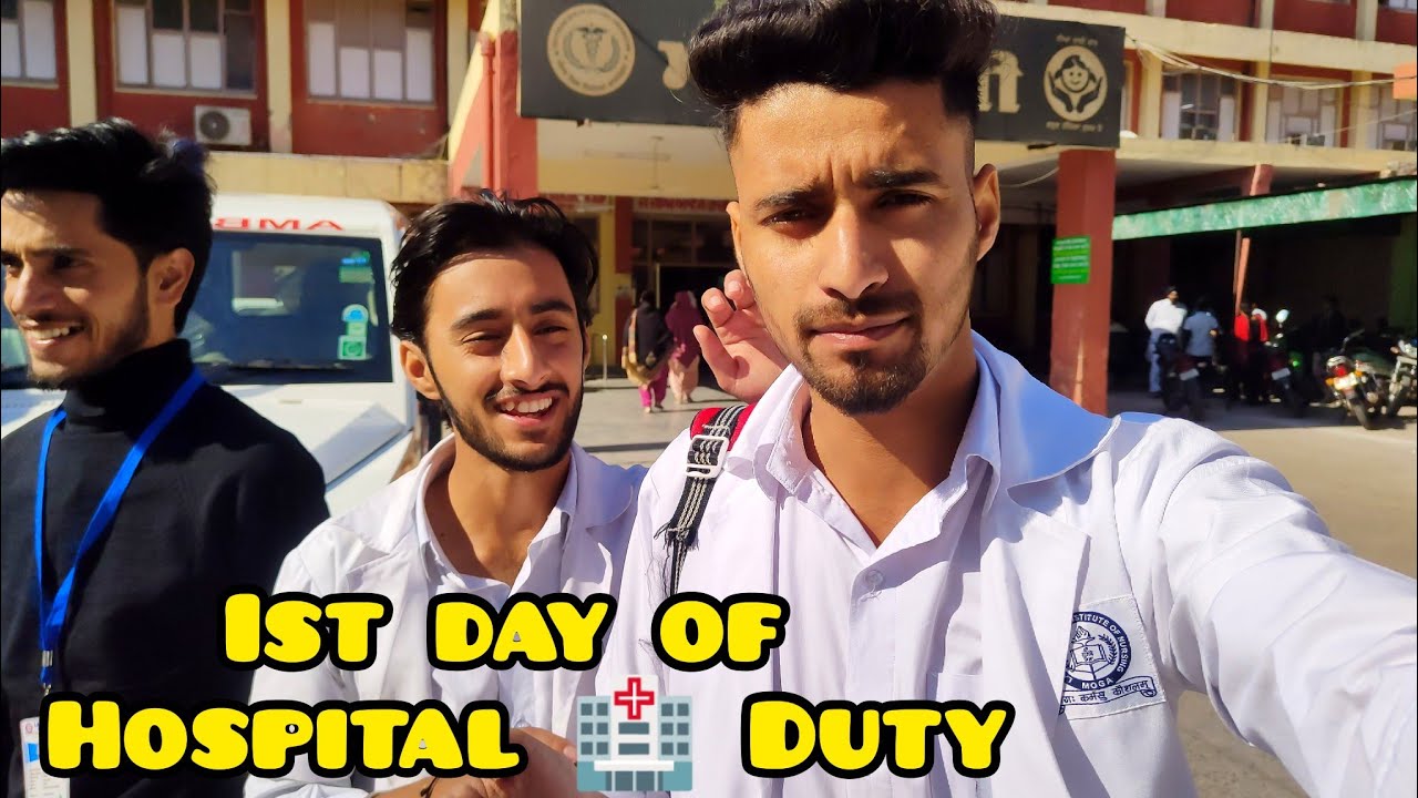1st Day of Hospital 🏥 Duty || Bsc Nursing Clinical Training Vlog @rajouriboy
