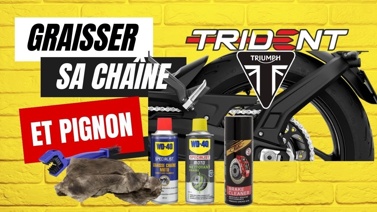 GRAISSER CHAINE Triumph trident/street triple #triumph #triumphtrident #graisse