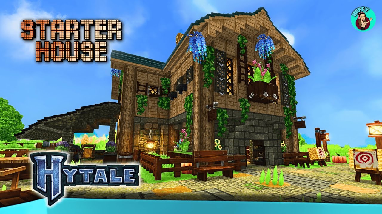 Cozy Starter House Speed Build in Hytale!