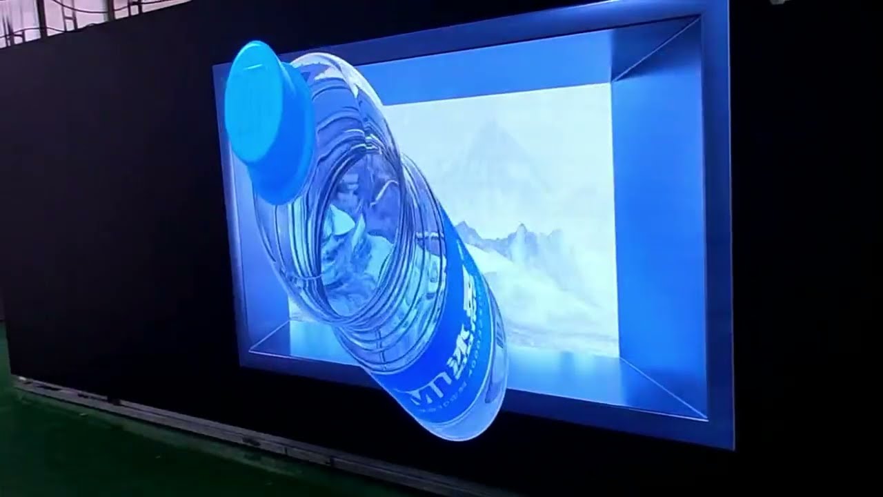 How to play 3D video on a small 2D LED screen ?