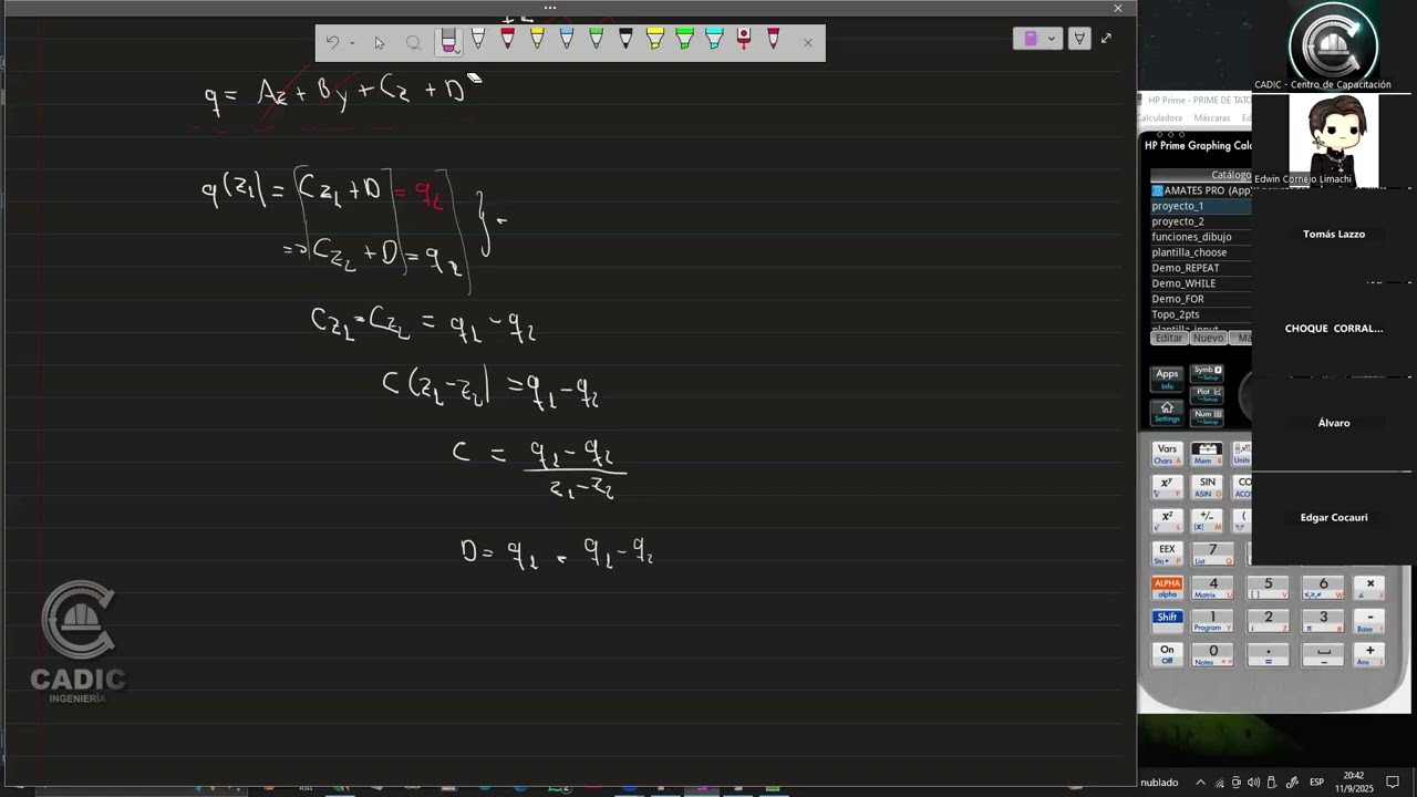 PROGRAMACIÓN EN CALCULADORA HP PRIME APLICADO A INGENIERIA CIVIL, CLASE IV