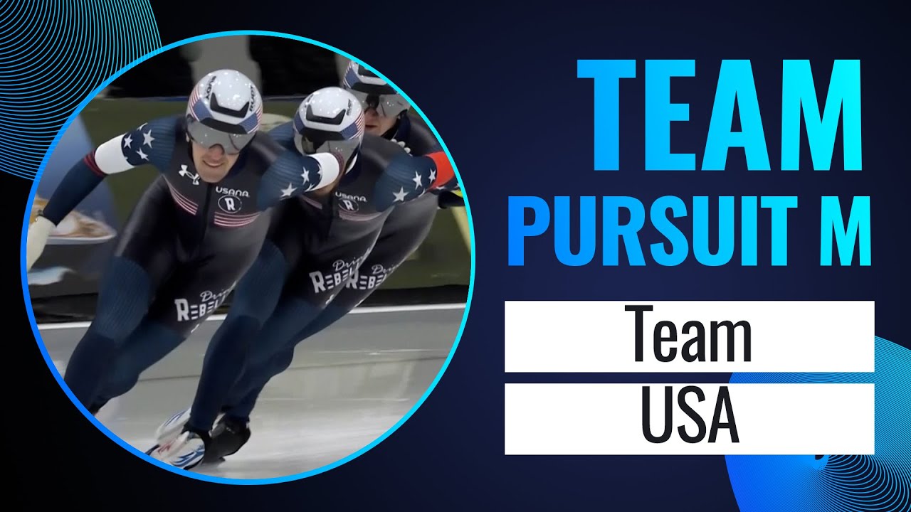 USA| Winner | Team Pursuit Men | Salt Lake City 2024 | #SpeedSkating