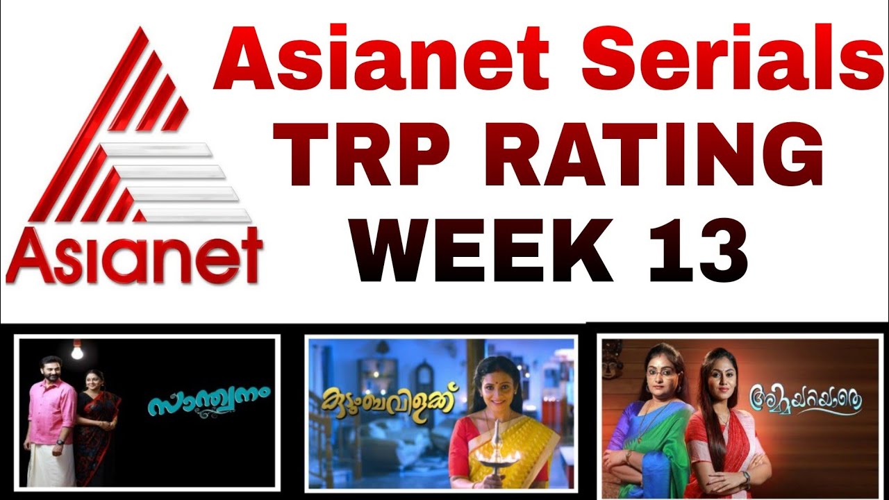 Asianet Serials TRP RATING | Week 13 | KERALA TV EXPRESS
