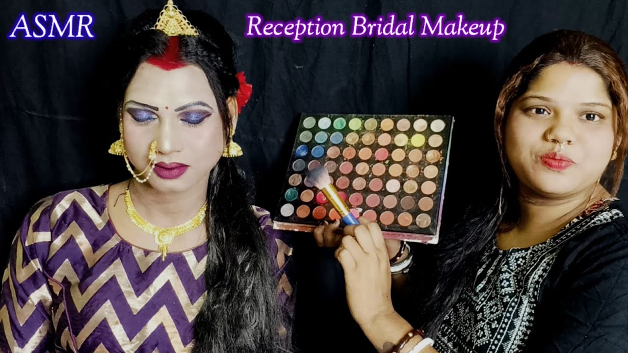 ASMR~ Doing My Brother Transformation Boy to Girl Wedding Reception Bridal Look (Tingle's)🌹❤️