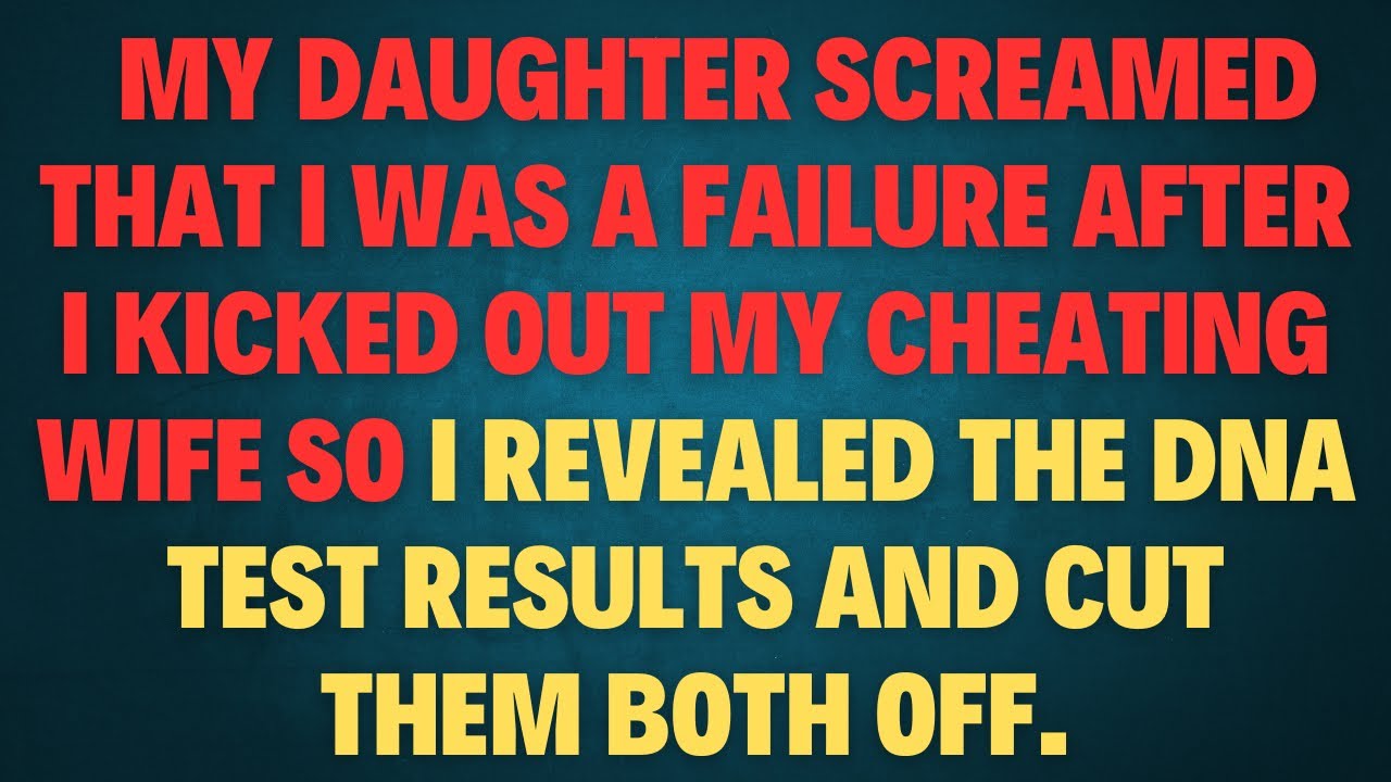 My Daughter Screamed That I Was a Failure After I Kicked Out My Cheating Wife—So I Revealed the DNA