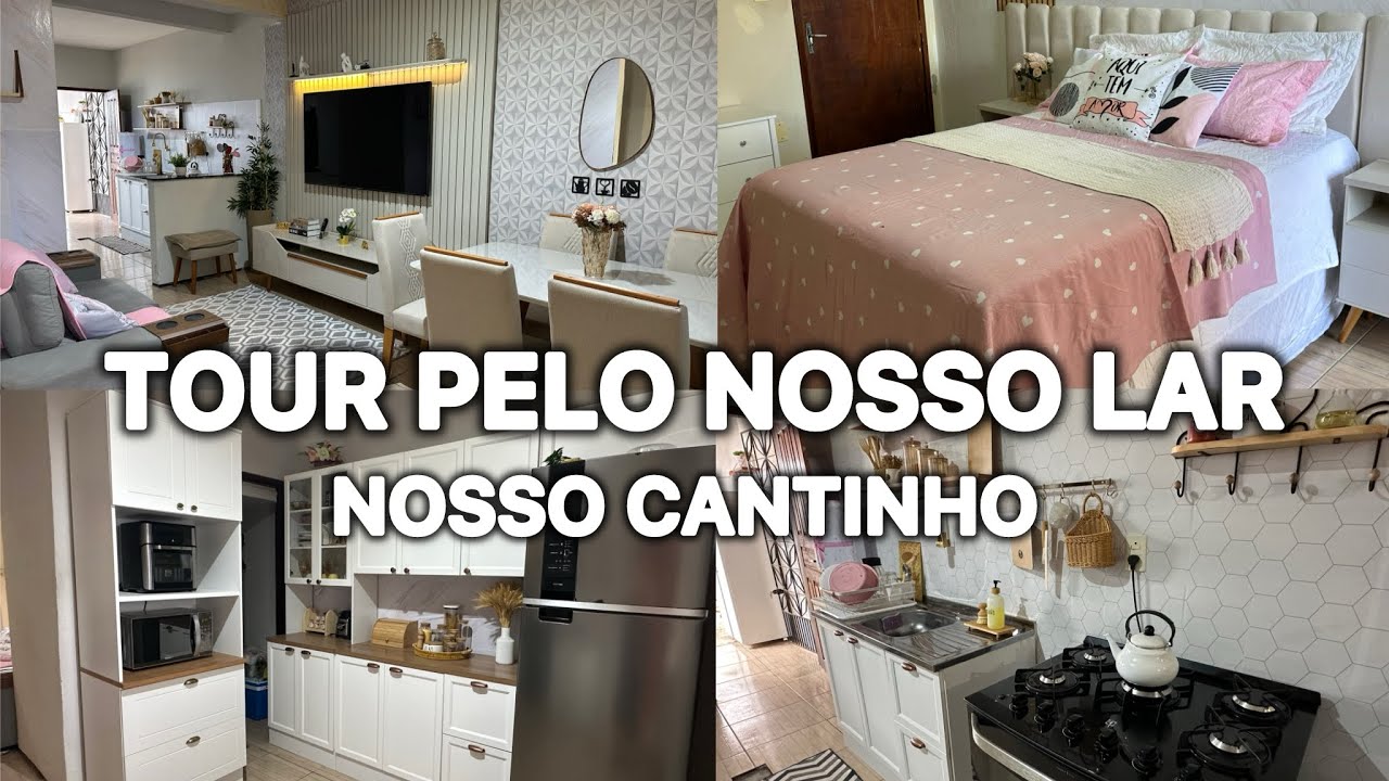 TOUR COMPLETO PELA NOSSA CASA SIMPLES🏠🤎