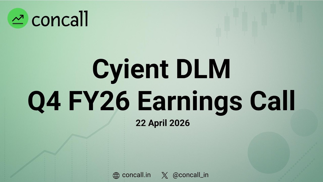 Cyient DLM Ltd Q4 FY26 Earnings Conference Call | Concall.in