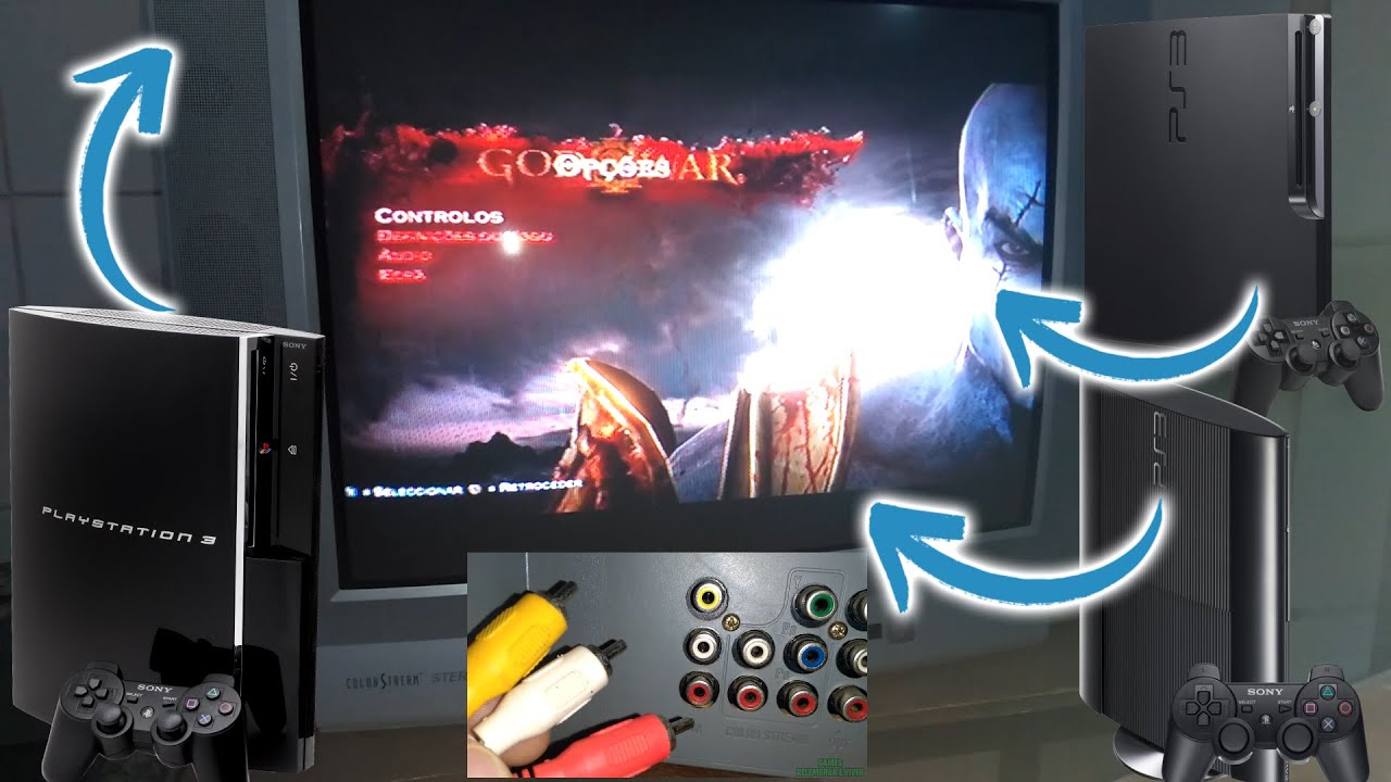 Como instalar playstation 3 na tv antiga - ( Fácil ) COMO LIGAR O PS3 NA TV DE TUBO