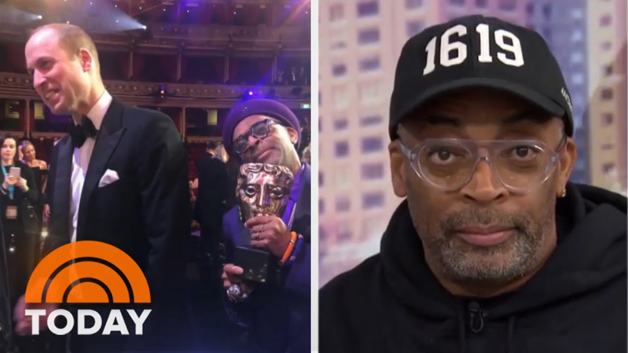 Spike Lee Confronts Prince William About Prince Harry's Secret Facebook Account At BAFTAs | TODAY