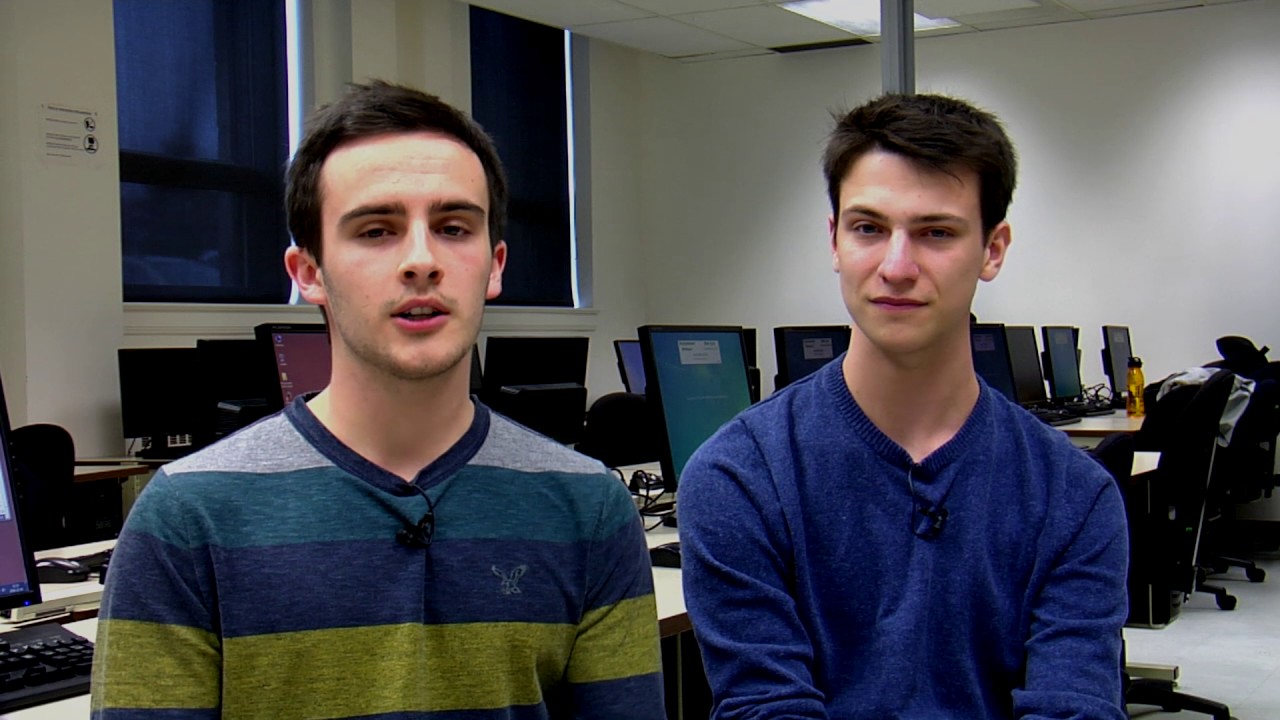 Antoine et Charles-Olivier ont choisi les Techniques de l'informatique au Cégep de Sherbrooke