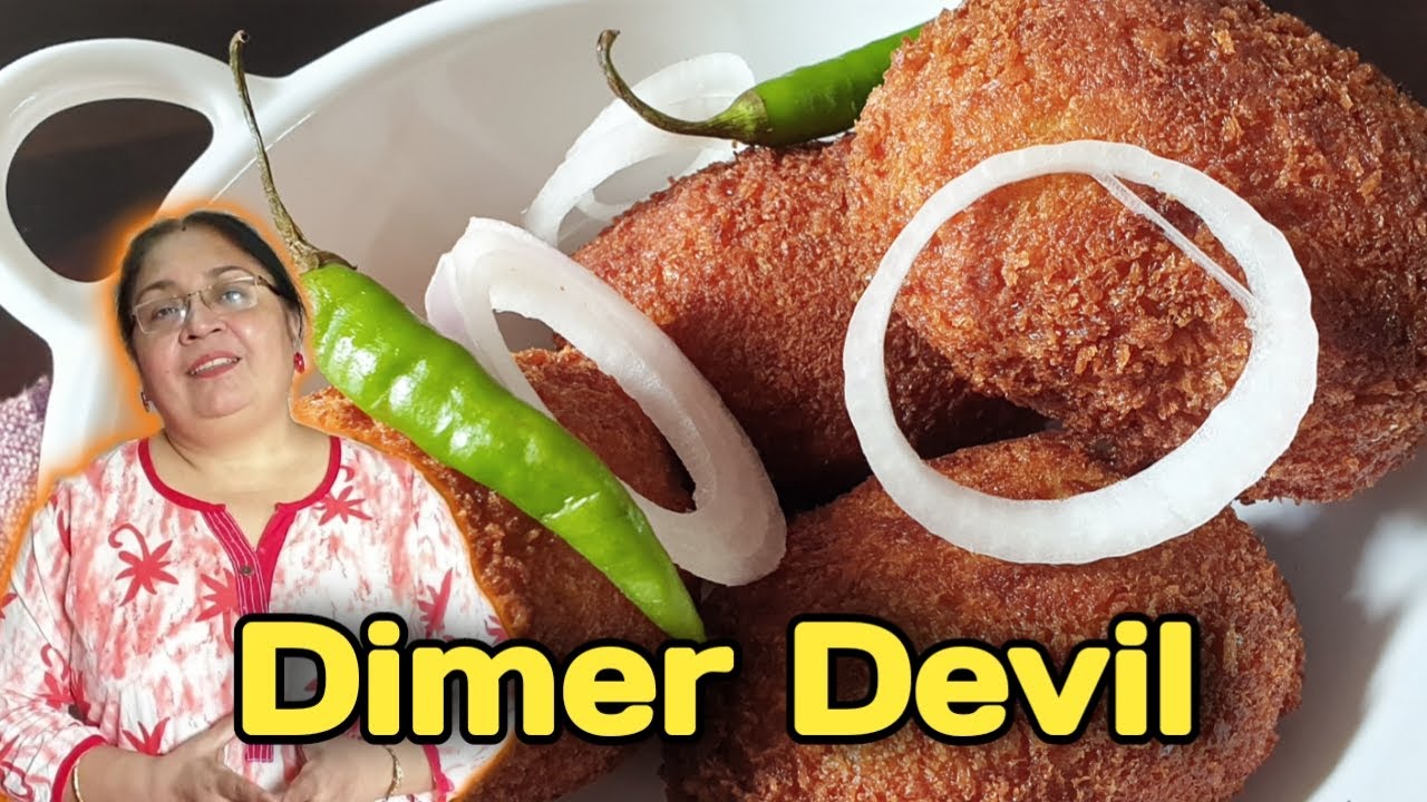 Dimer Devil | How to make Dimer Devil (Egg Devil) at home | Kolkata Street Food | RELISH FOOD