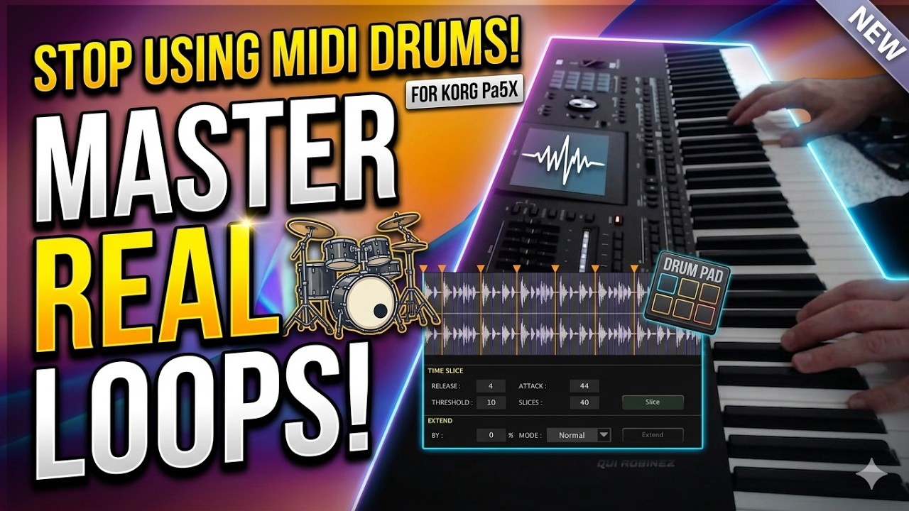 Korg Pa5X tutorial: Samples - how to add drum loops to your style