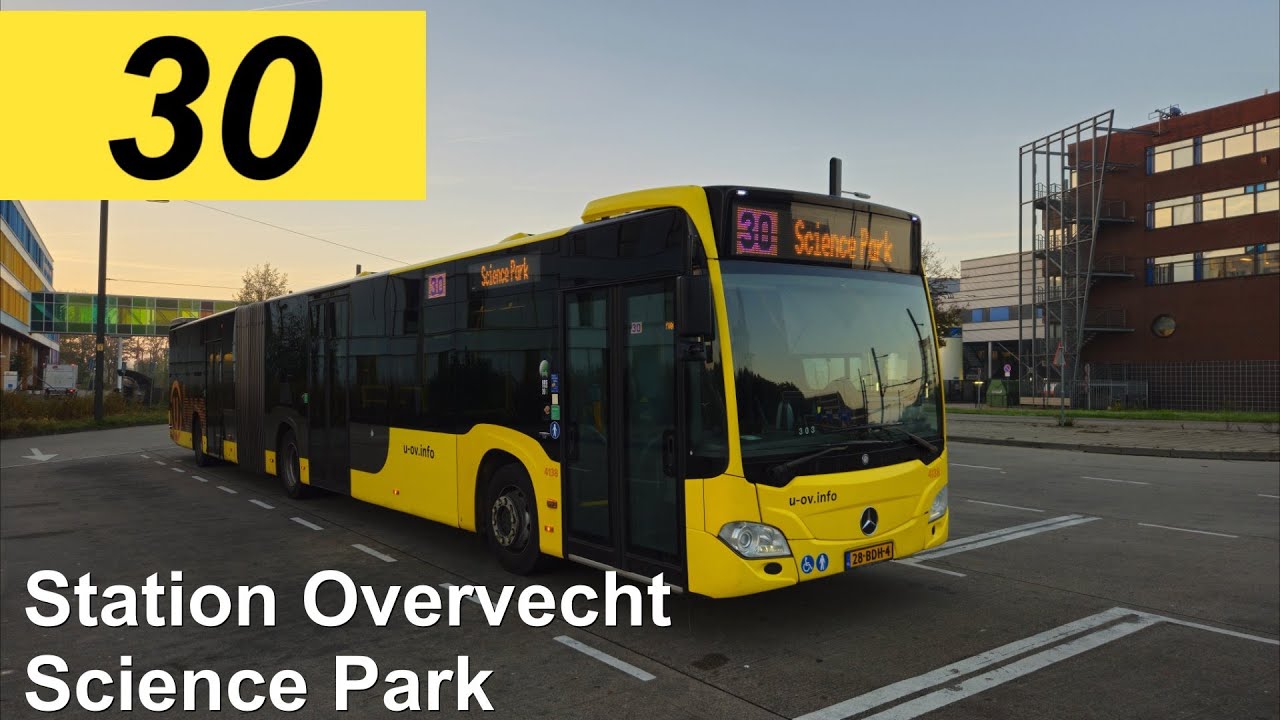 U-OV lijn 30: Station Overvecht - Science Park | Qbuzz Utrecht | Qbuzz 4138 | 2024