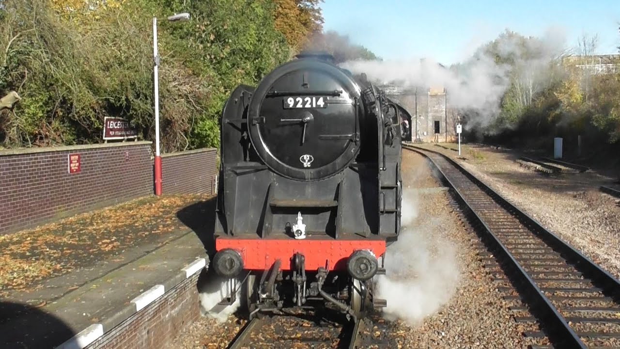 Leicester North - Loughborough Behind 9F 92214 | Great Central Railway 11th Of November 2023