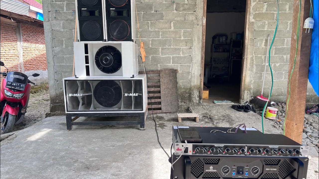Cek sound power hdx 12 pro crossover dbx 224xl speaker sub wisdom w450-48 mid ashley oren mf1230 