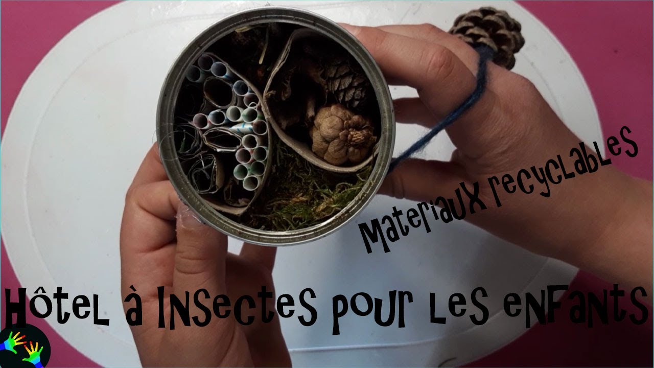 Hôtel à insectes à fabriquer avec les enfants à la maison