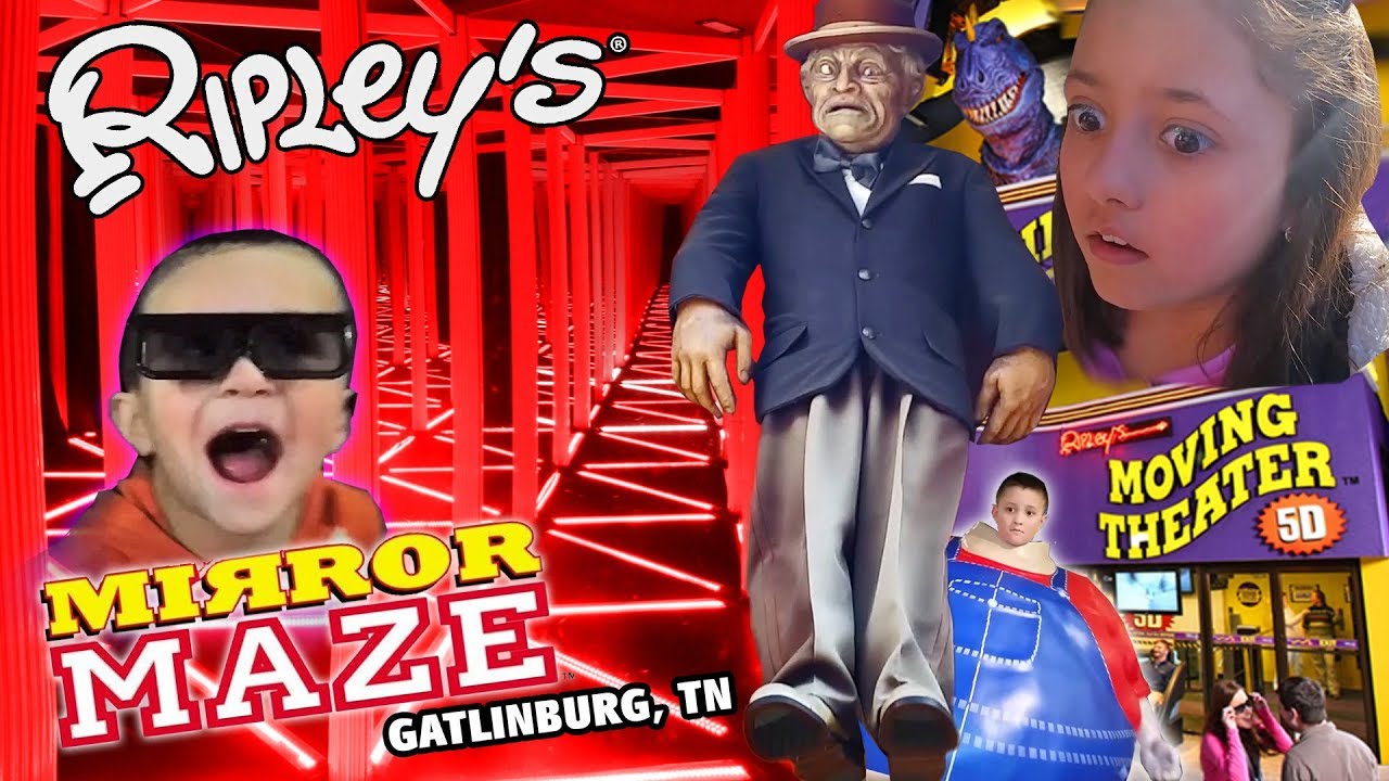 Ripley's Mirror Maze / Old Creepy Man Crush ❤ Dino Boogers / 5D Movies / Gatlinburg, TN Family Vlog