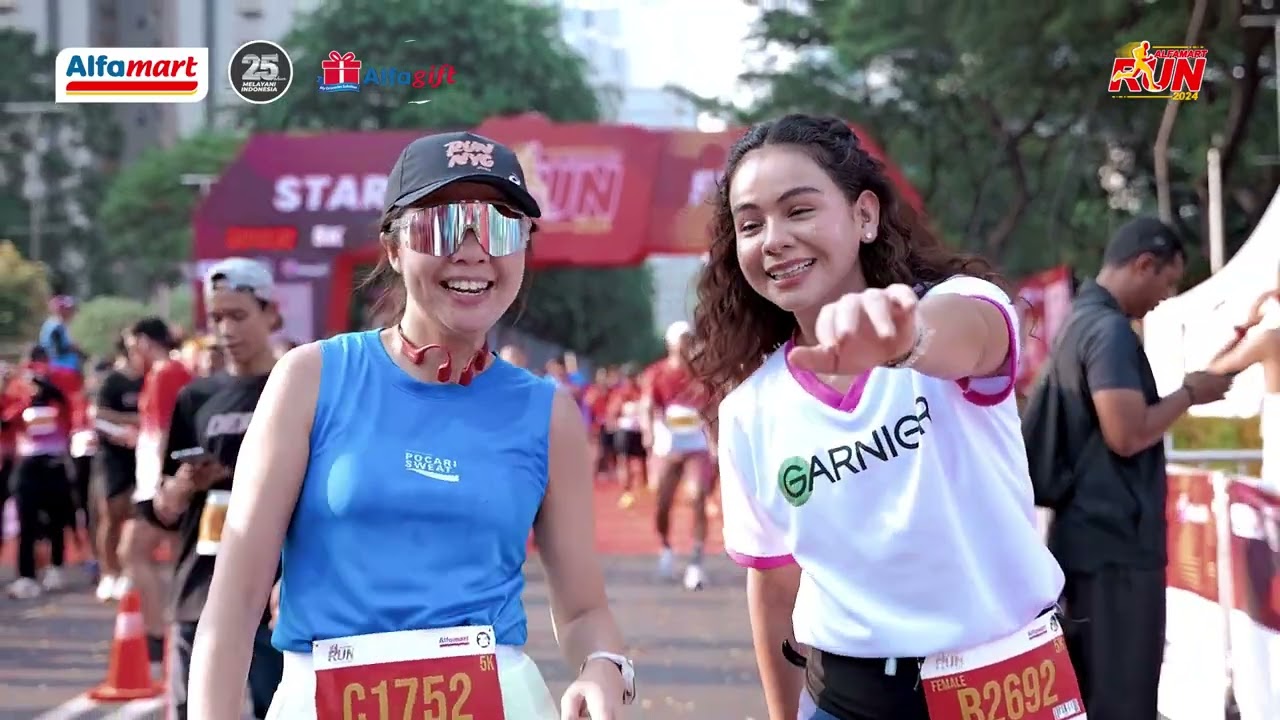 ✨ Banyak para Artist dan Influencer yang hadir di Alfamart Run 2024
