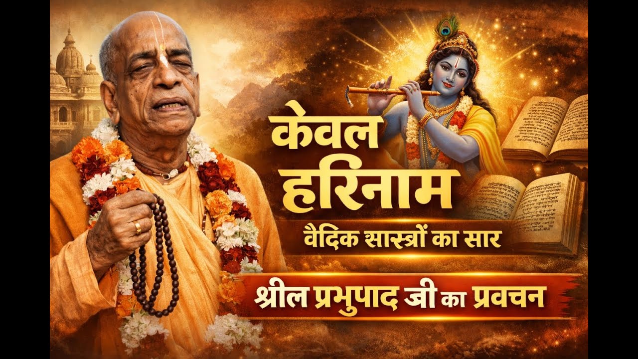 केवल हरिनाम - वैदिक शास्त्रों का सार || Srila Prabhupada Hindi Lecture