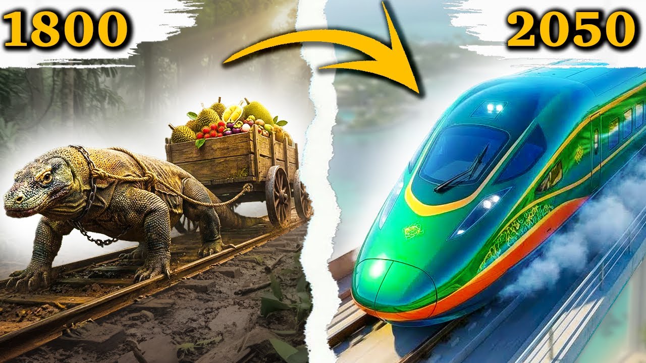 🚆 Indonesia Train Evolution | From Primitive Wagons to High-Speed Future (1800&ndash;2050)