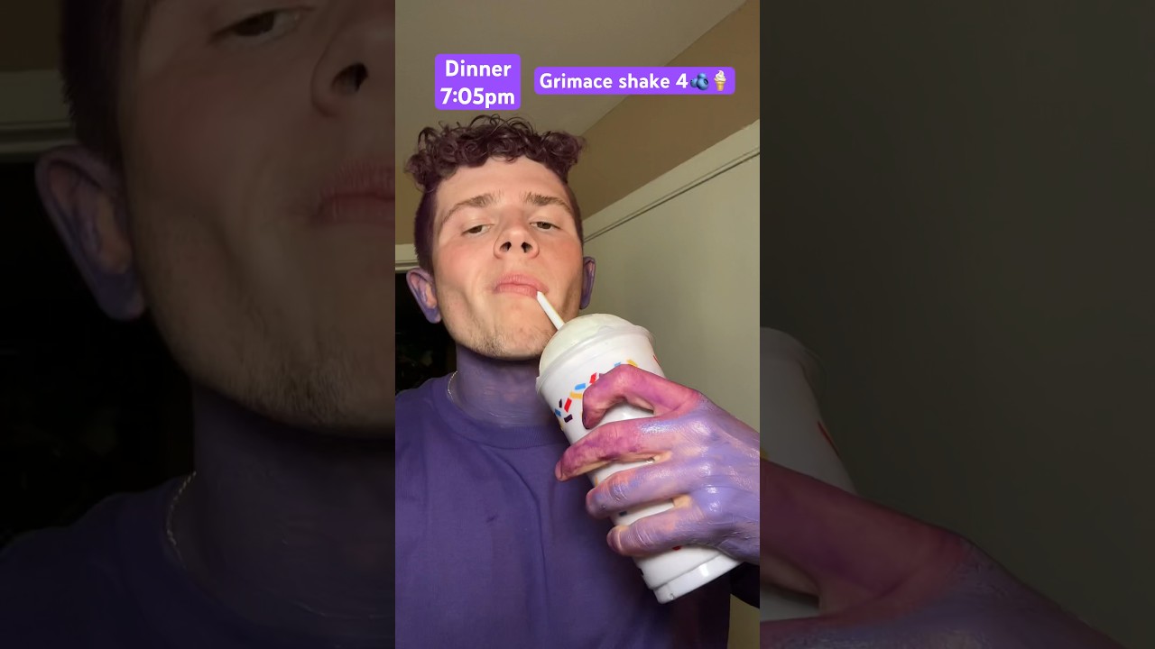 Drinking McDonald&rsquo;s Grimace shake for the whole day&hellip;
