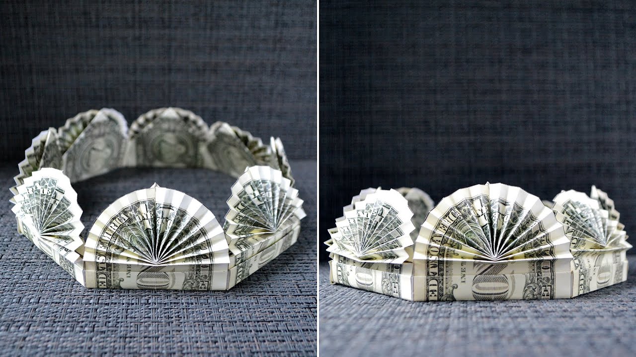My MONEY CROWN | Cool Dollar Origami for Graduation | Tutorial DIY by NProkuda