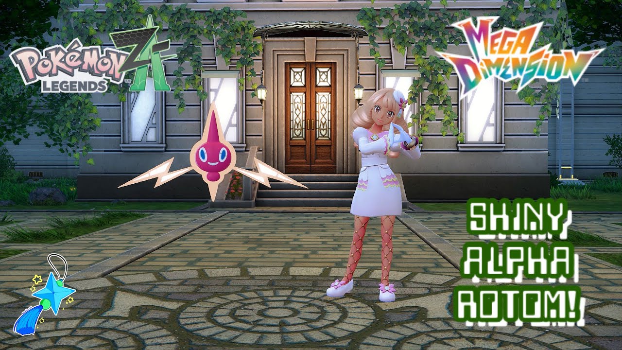 ✨Pok&eacute;mon Legends Z-A Mega Dimension DLC: SHINY ALPHA ROTOM!✨