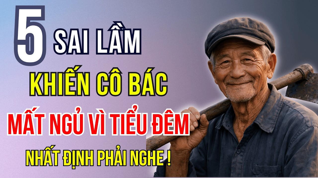 5 Sai Lầm Khiến Cô Bác Mất Ngủ Vì Tiểu Đêm - Bí Quyết Đơn Giản Nhất Định Phải Nghe.