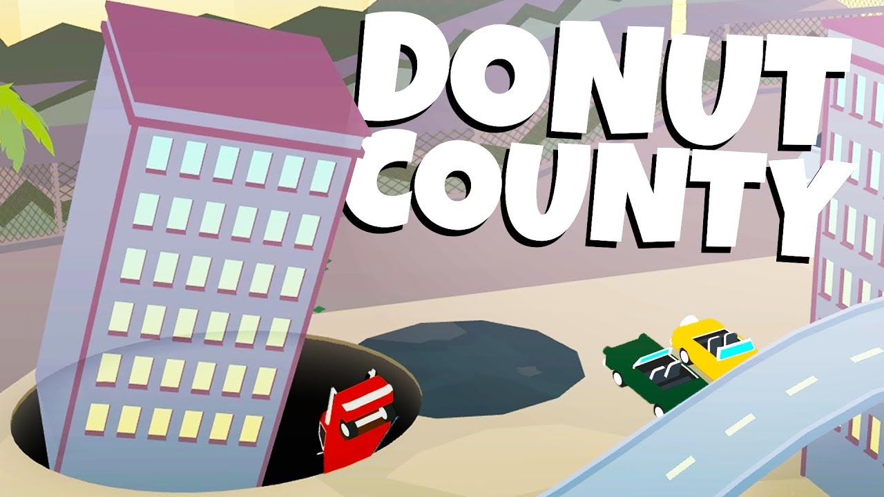 HUGE HOLES Eat A TOWN! - Donut County