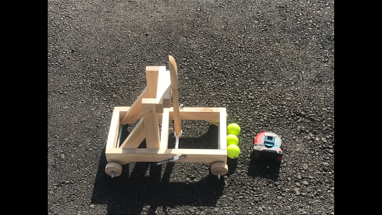 Making and Testing Golfball Torsion  Spoon Catapult