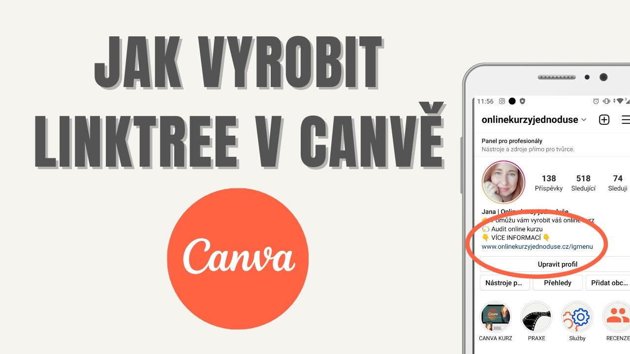 CANVA | Jak vyrobit linktree  | Rozcestník