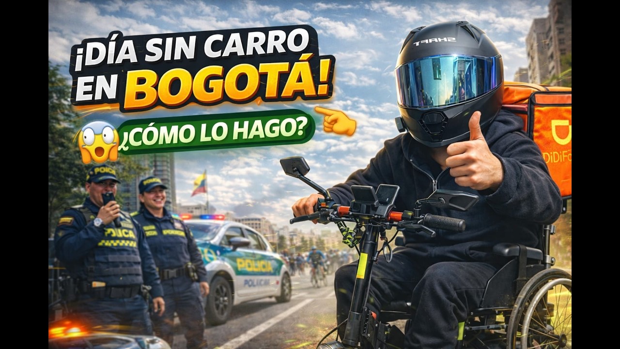 🚨 Día sin carro en Bogotá | Esto pasó cuando salí a trabajar en SILLA de ruedas 😱🇨🇴