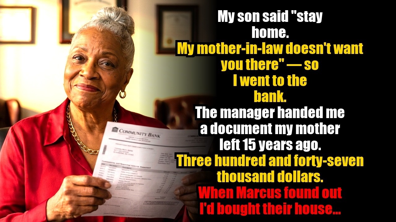 My son said “stay home. my mother-in-law doesn’t want you there” — 15d later, I bought their house