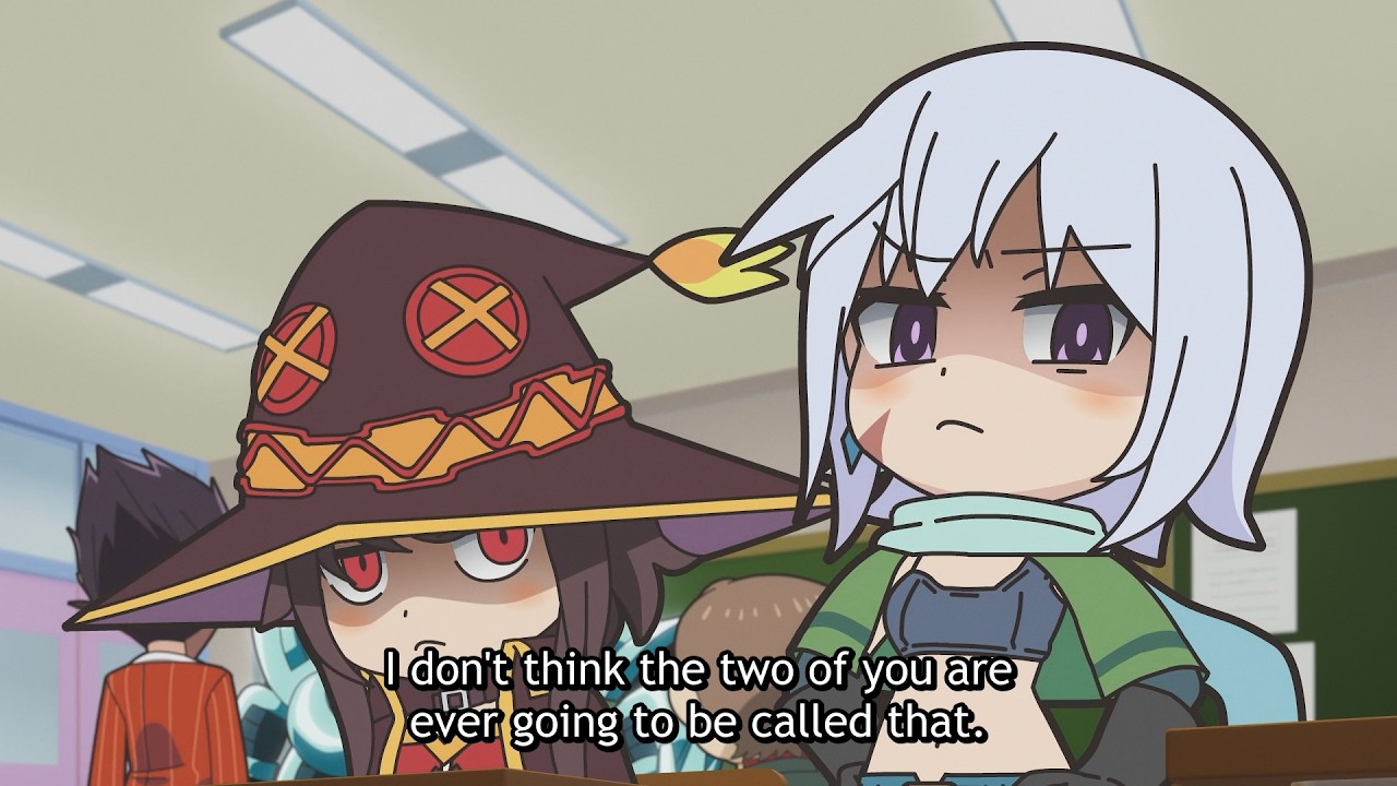 Kazuma gets choked by Megumin and Chris