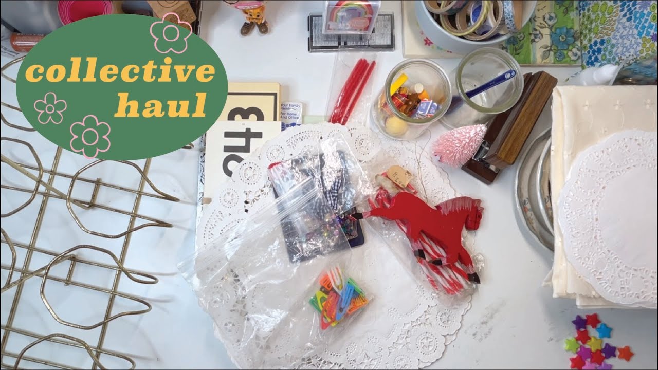 Collective Haul - Junk Journal Supplies - Estate Sales, Thrift Stores, Good will Outlet