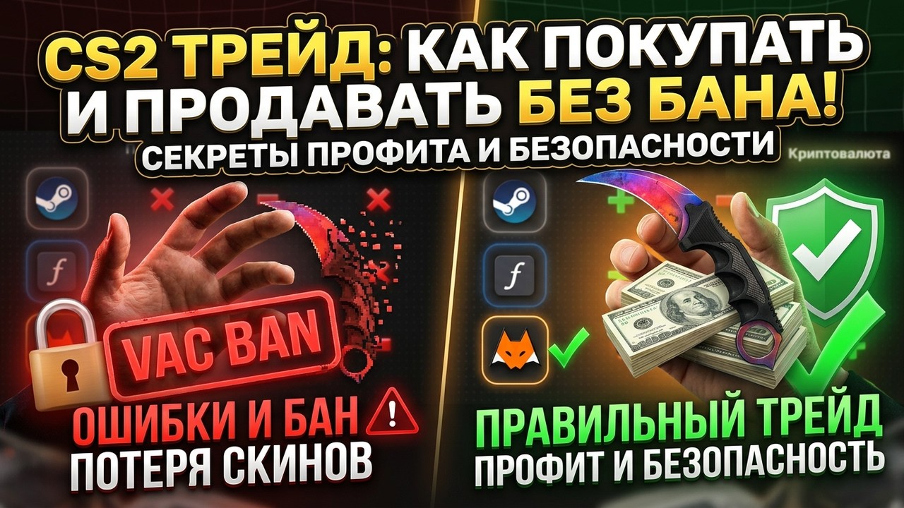 КАК ПРАВИЛЬНО ПОКУПАТЬ И ПРОДАВАТЬ СКИНЫ В CS2? | Трейд без бана