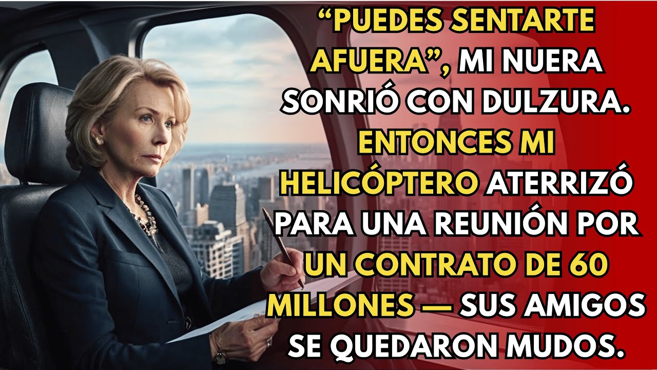 En el cumpleaños de mi nuera, me sentaron afuera    hasta que llegó mi helicóptero