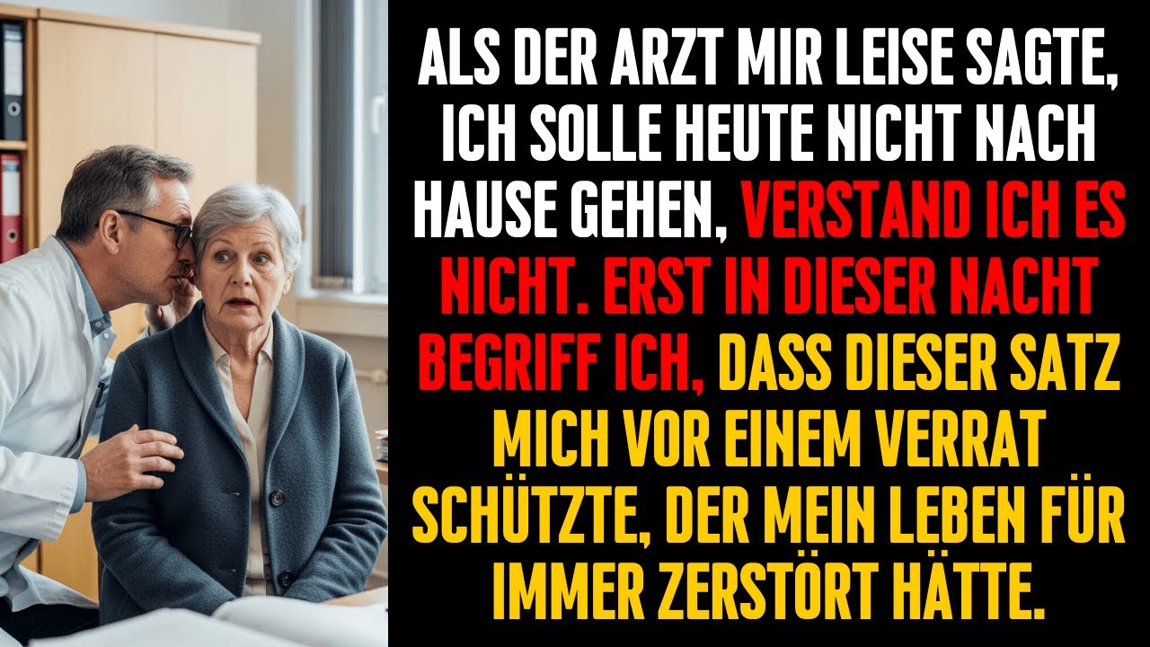 Der Arzt warnte mich leise: „Geh heute nicht heim“ – nachts erfuhr ich warum…