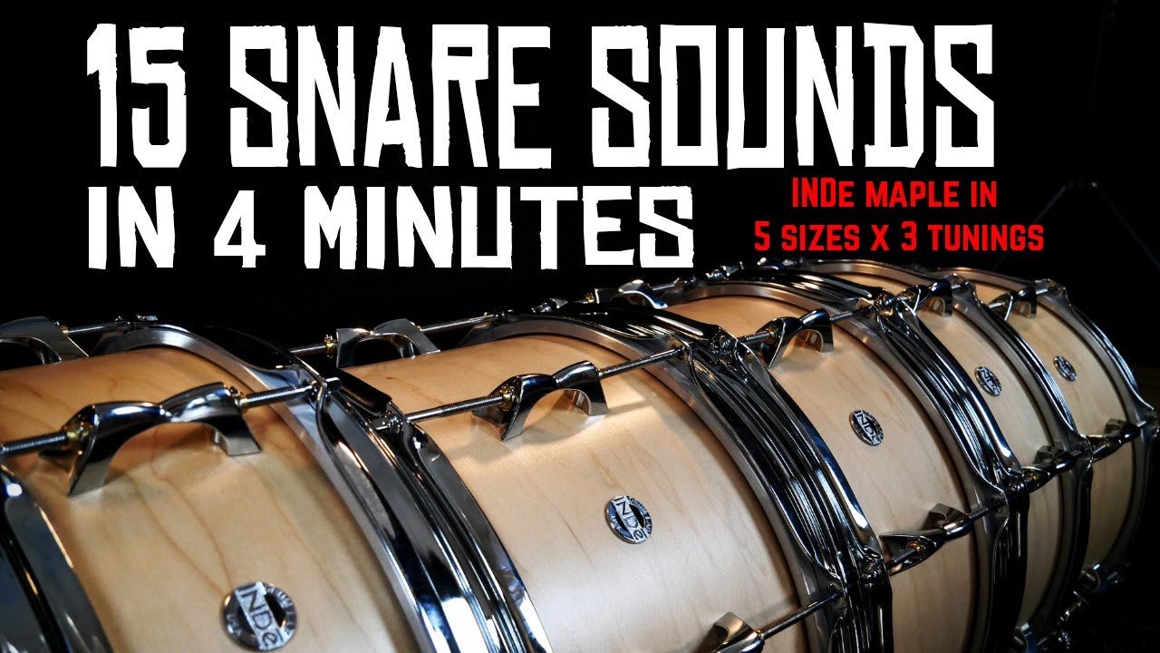 INDe Maple Snare Drum Size Comparison - Which Size Is Right For You?