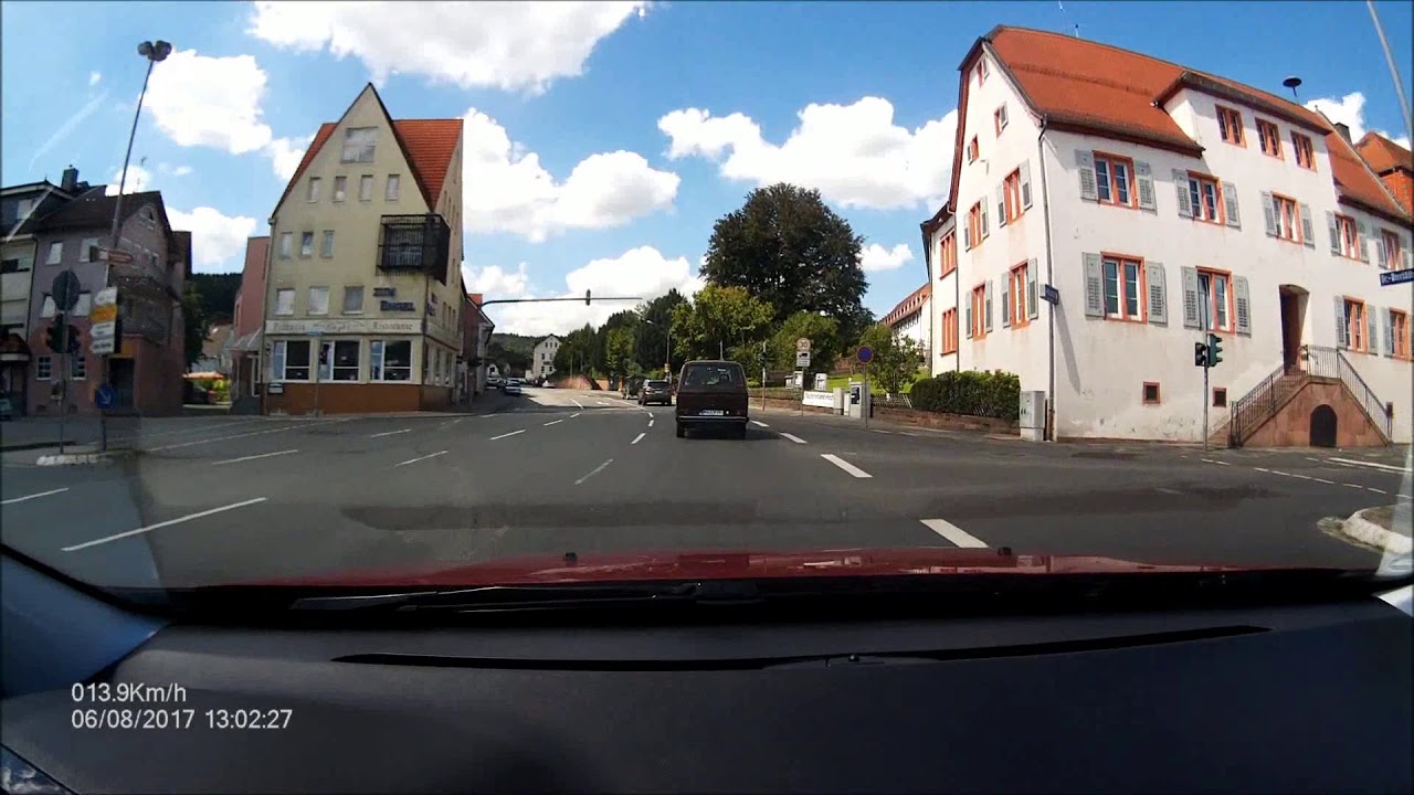 Ortsdurchfahrt im Odenwald/ERB: Höchst (Ost rein, West raus)
