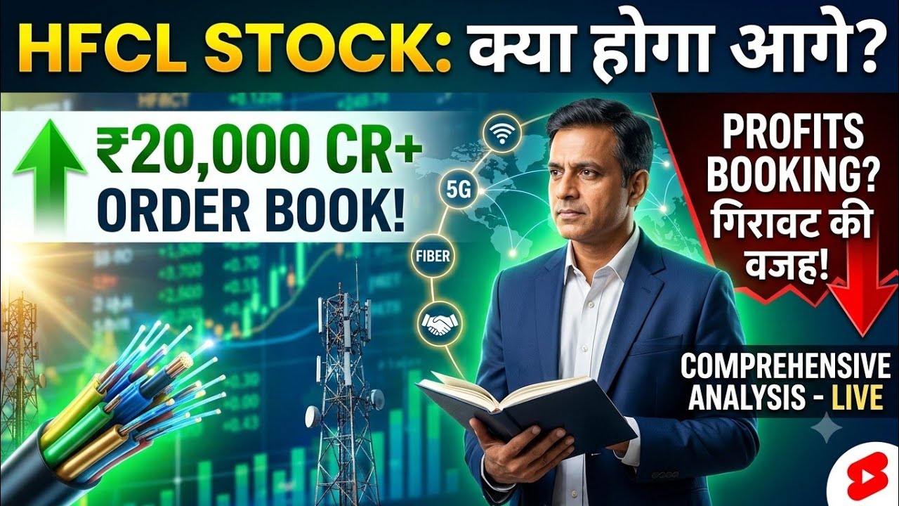 HFCL Share Price क्यों गिरा? HFCL Stock Analysis 2026 | ₹20,000 Cr Order Book, 5G & Valuation
