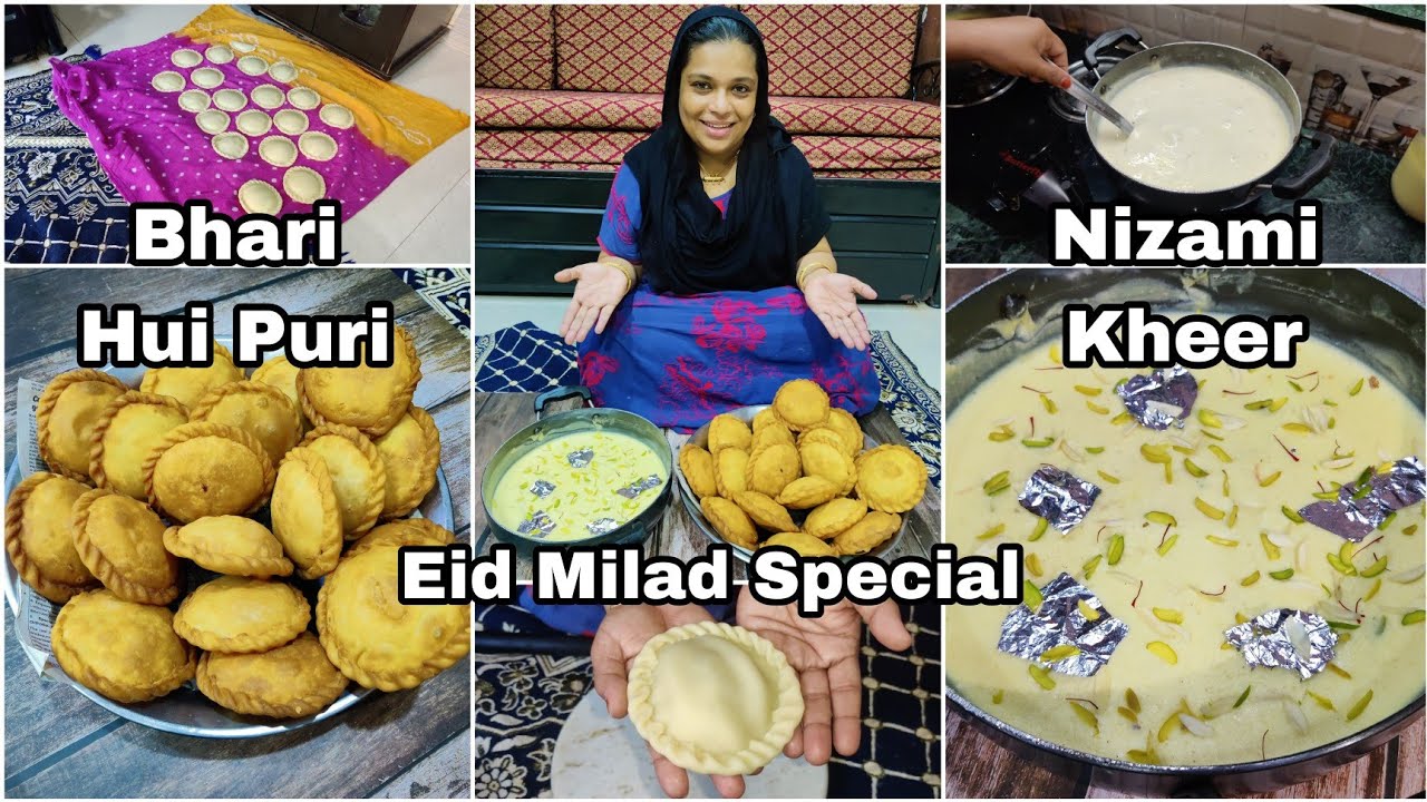 Eid Milad Mai Banao Special Bhari Hui Puri | Nizami Kheer | Best Eid Milad Special Kheer Puri Recipe
