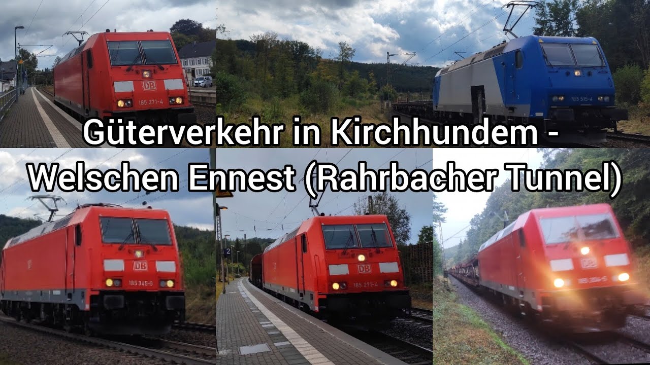 G&uuml;terverkehr in Kirchhundem - Welschen Ennest (Rahrbacher Tunnel)