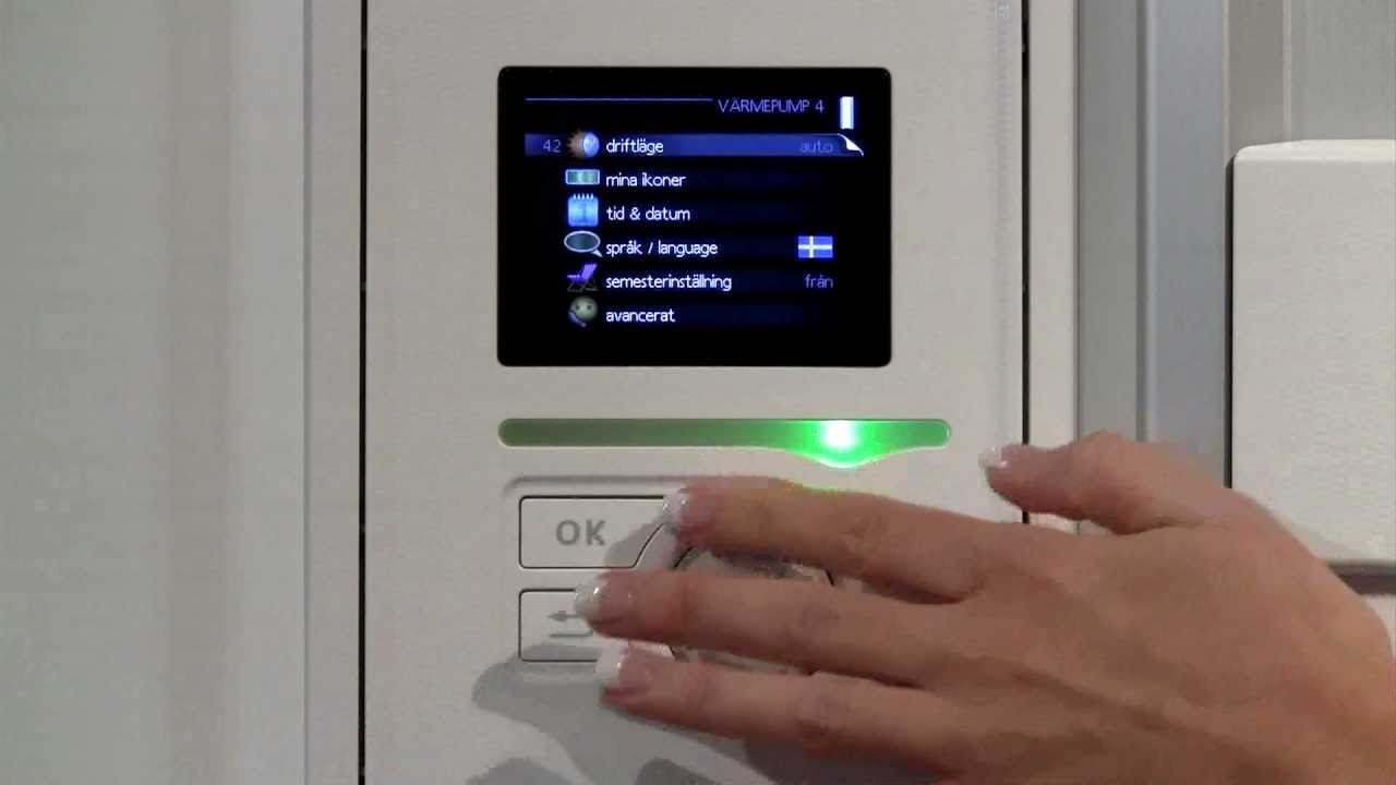 NIBE F750 - Inställningar