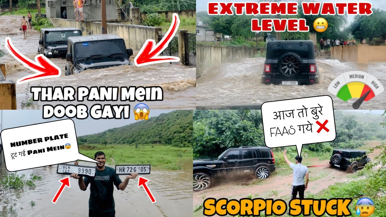 Modified Thar Vs Modified Scorpio Extreme Off-roading Battle🔥 | कमज़ोर Dil❤️ वाले ना❌ Dekhe👀