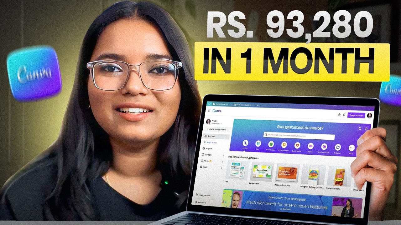 Even in My WORST Month, Canva Paid Me ₹93,280 (Real Freelancing Truth)