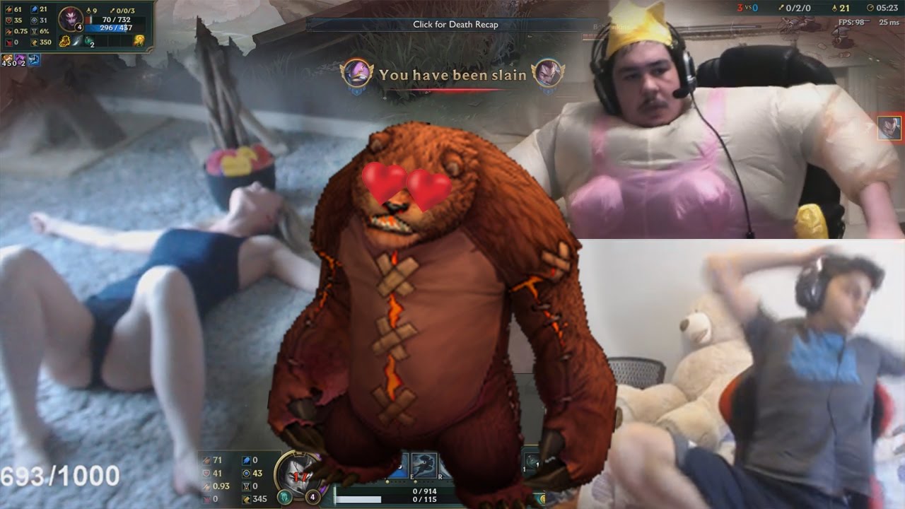 E-GIRL GETS GANKED BY TIBBERS | GREEK PRINCESS | YASSUO = RAGE KID