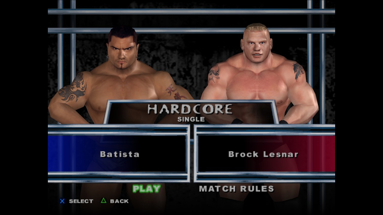 Batista vs. Brock Lesnar: Hardcore Match | WWE SmackDown! Here Comes the Pain